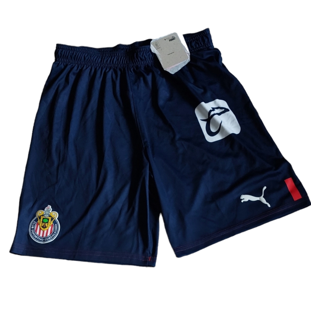 Puma Short Jersey Men's Navy Blue Medium